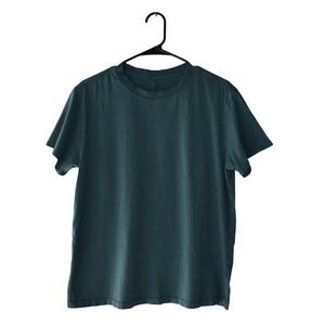 Lululemon Men's Short Sleeve Crew Neck T Shirt Teal Green Basic Everyday Comfort